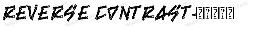 Reverse Contrast字体转换